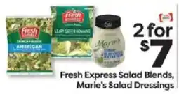 Weis Markets Fresh Express Salad Blends, Marie's Salad Dressings offer