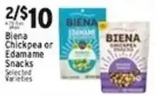 Met Foodmarkets Bienna chickpea or edamame snacks offer