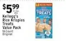 Met Foodmarkets Kellogg's Rice Krispies Treats Value Pack offer