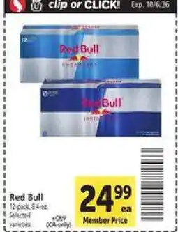 Safeway Red Bull offer