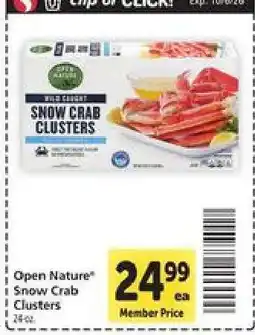 Safeway Open Nature Snow Crab Clusters offer