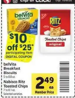 Safeway Nabisco Ritz Toasted Chips offer