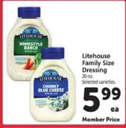 Safeway Litehouse Family Size Dressing offer
