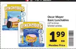 Safeway Oscar Mayer Basic Lunchables offer