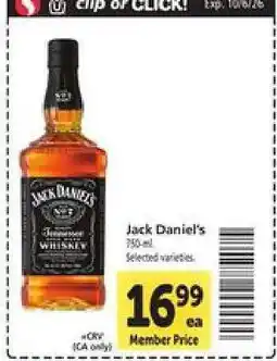 Safeway Jack Daniel's offer