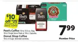 Safeway Peet's Coffee & Donut Shop Coffee offer