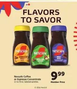 Safeway Nescafé Coffee or Espresso Concentrate offer