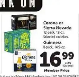 Safeway Corona or Sierra Nevada offer