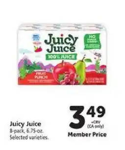 Safeway Juicy Juice offer