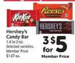 Safeway Hershey's Candy Bar offer