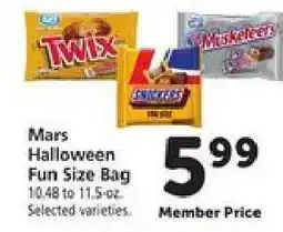 Safeway Mars Halloween Fun Size Bag offer