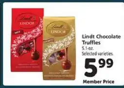 Safeway Lindt chocolate truffles offer