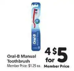 Safeway Oral-B Manual Toothbrush offer