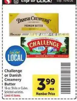 Safeway Challenge or Danish Creamery Butter offer
