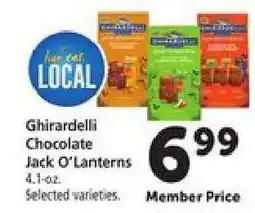 Safeway Ghirardelli Chocolate Jack O'Lanterns offer