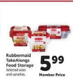 Safeway Rubbermaid TakeAlongs Food Storage offer