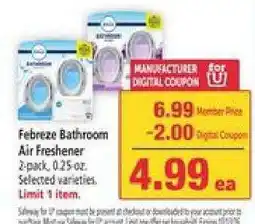 Safeway Febreze Bathroom Air Freshener offer