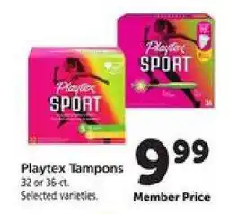 Safeway Playtex Tampons offer
