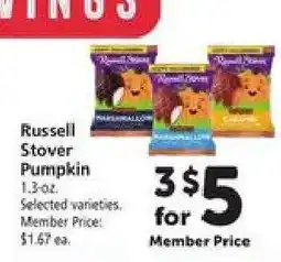 Safeway Russell Stover Pumpkin offer