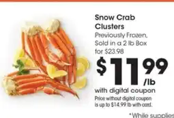 Pick'n Save Snow Crab Clusters offer