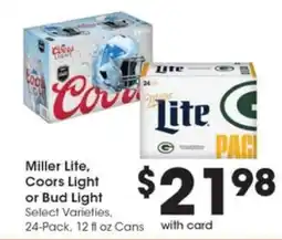 Pick'n Save Miller Lite, Coors Light or Bud Light offer