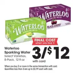 Pick'n Save Waterloo Sparkling Water offer