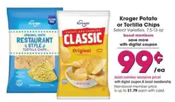 Pick'n Save Kroger Potato or Tortilla Chips offer