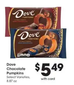 Pick'n Save Dove Chocolate Pumpkins offer