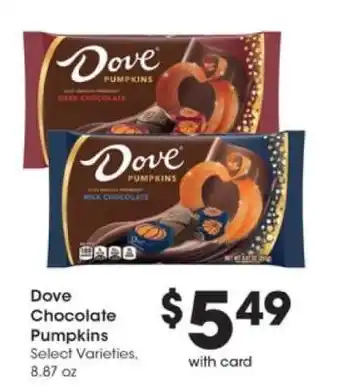 Pick'n Save Dove Chocolate Pumpkins offer