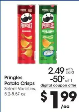 Pick'n Save Pringles Potato Crisps offer