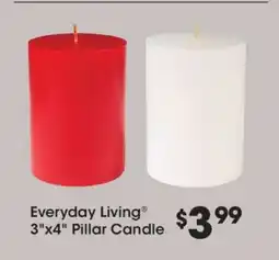 Kroger Everyday Living 3x4 Pillar Candle offer