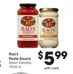 Kroger Rao's Pasta Sauce offer