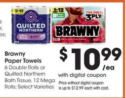 Kroger Brawny Paper Towels offer