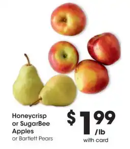Kroger Honeycrisp or SugarBee Apples or Bartlett Pears offer