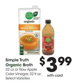 Kroger Simple Truth Organic Broth offer