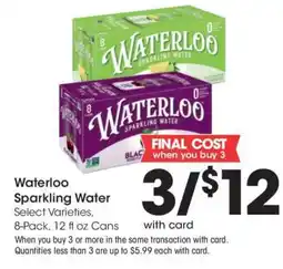 Kroger Waterloo Sparkling Water offer