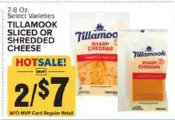 Food Lion Tillamook Sliced or Shredded Cheese offer