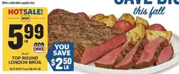 Food Lion Beef Top Round London Broil offer