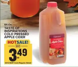 Food Lion TASTE OF INSPIRATIONS COLD PRESSED APPLE CIDER offer
