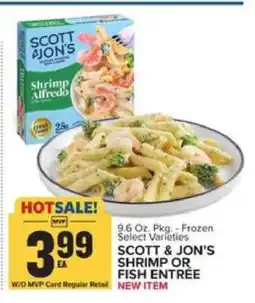 Food Lion SCOTT & JON'S SHRIMP OR FISH ENTREE offer