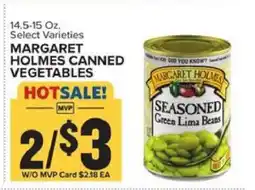 Food Lion Margaret Holmes Canned Vegetables offer
