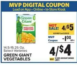 Food Lion Green Giant Vegetables offer