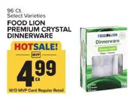 Food Lion Food Lion Premium Crystal Dinnerware offer
