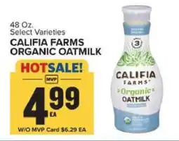 Food Lion CALIFIA FARMS ORGANIC OATMILK offer