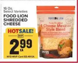 Food Lion Food Lion Shredded Cheese offer