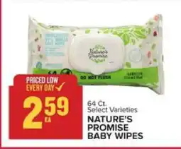 Food Lion NATURE'S PROMISE BABY WIPES offer