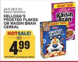 Food Lion Kellogg’s Frosted Flakes or Raisin Bran Cereal offer