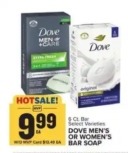 Food Lion Dove Men's or Women's Bar Soap offer