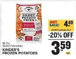 Food Lion KINDER'S FROZEN POTATOES offer