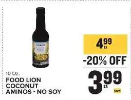 Food Lion FOOD LION COCONUT AMINOS - NO SOY offer
